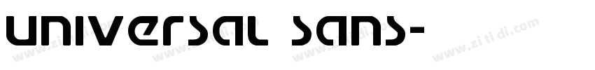 UNIVERSAL SANS字体转换